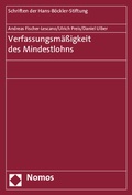 Cover: Verfassungsm&auml;&szlig;igkeit des Mindestlohns - Nomos
