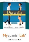 Cover: Mylab Spanish with Pearson Etext -- Access Card -- For Dia a Dia (Multi Semester) - Pearson