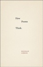 Cover: How Poems Think - University of Chicago Press