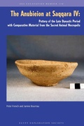 Cover: The Anubieion at Saqqara IV - Egypt Exploration Society