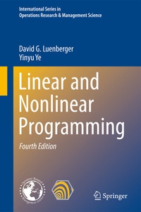Enlarge image Cover: Linear and Nonlinear Programming - Springer