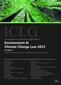 Bild: The International Comparative Legal Guide to: Environment & Climate Change Law 2015 - Global Legal Group Ltd