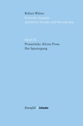 Cover: Prosast&uuml;cke - Kleine Prosa - Der Spaziergang - Schwabe Verlagsgruppe AG Schwabe Verlag