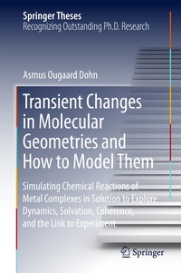 Abbildung von: Transient Changes in Molecular Geometries and How to Model Them - Springer