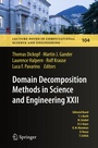 Cover: Domain Decomposition Methods in Science and Engineering XXII - Springer