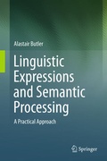 Cover: Linguistic Expressions and Semantic Processing - Springer