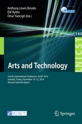 Cover: Arts and Technology - Springer