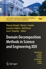 Cover: Domain Decomposition Methods in Science and Engineering XXII - Springer