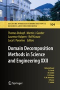 Cover: Domain Decomposition Methods in Science and Engineering XXII - Springer