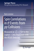 Cover: Spin Correlations in tt Events from pp Collisions - Springer