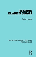 Cover: Reading Blake's Songs - Routledge
