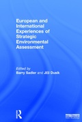 Cover: European and International Experiences of Strategic Environmental Assessment - Routledge