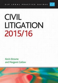 Enlarge image Cover: Civil Litigation 2015/2016 - College of Law Publishing