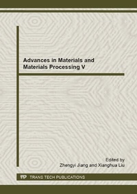Enlarge image Cover: Advances in Materials and Materials Processing V - Trans Tech Publications Ltd