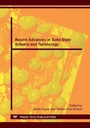 Cover: Recent Advances in Solid State Science and Technology - Trans Tech Publications Ltd