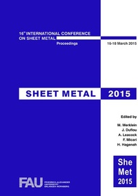 Enlarge image Cover: Sheet Metal 2015 - Trans Tech Publications Ltd