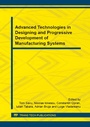 Cover: Advanced Technologies in Designing and Progressive Development of Manufacturing Systems - Trans Tech Publications Ltd