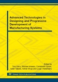 Cover: Advanced Technologies in Designing and Progressive Development of Manufacturing Systems - Trans Tech Publications Ltd
