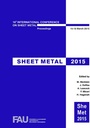 Cover: Sheet Metal 2015 - Trans Tech Publications Ltd