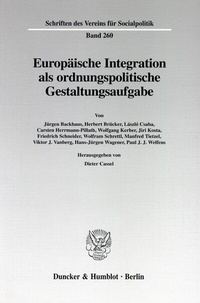 Abbildung von: Europäische Integration als ordnungspolitische Gestaltungsaufgabe - Duncker & Humblot