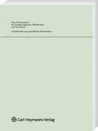 Abbildung von: Marken- und wettbewerbsrechtliche Probleme von Abgrenzungsvereinbarungen - Carl Heymanns Verlag