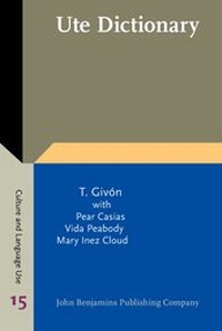 Enlarge image Cover: Ute Dictionary - John Benjamins Publishing Co