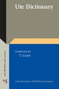 Cover: Ute Dictionary - John Benjamins Publishing Company
