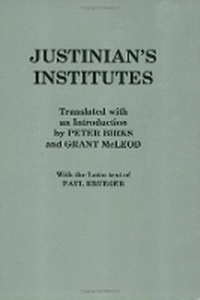 Enlarge image Cover: Justinian's "Institutes" - Cornell University Press