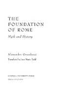 Cover: The Foundation of Rome - Cornell University Press