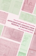 Cover: Antecedents of Censuses from Medieval to Nation States - Palgrave MacMillan