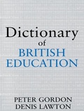 Cover: Dictionary of British Education - Routledge Falmer