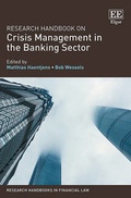 Cover: Research Handbook on Crisis Management in the Banking Sector - Edward Elgar Publishing
