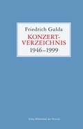 Cover: Konzertverzeichnis - Bibliothek der Provinz