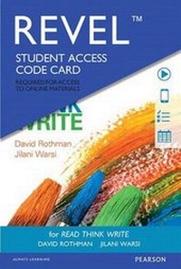 Enlarge image Cover: Revel for Read Think Write - Pearson
