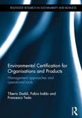 Cover: Environmental Certification for Organisations and Products - Routledge