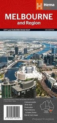 Abbildung von: Melbourne & region handy - Hema Maps Pty.Ltd