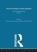 Cover: American Studies in Uralic Linguistics - Routledge