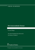 Cover: Die transzendente Zensur - Frank & Timme