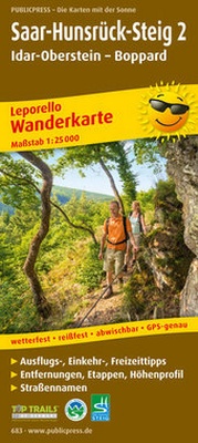 Abbildung von: Saar-Hunsrück-Steig 2, Idar-Oberstein - Boppard - Freytag-Berndt und ARTARIA