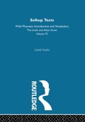 Cover: Selkup Texts With Phonetic Introduction and Vocabulary - Routledge