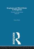 Cover: On Emphasis and Word Order in Hungarian - Routledge