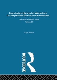Abbildung von: Etymologisch-Historisches Worterbuch der Ungarischen Elemente in Rumanischen - Routledge