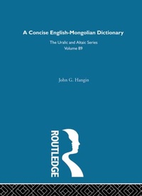 Abbildung von: A Concise English-Mongolian Dictionary - Routledge