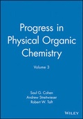 Cover: Progress in Physical Organic Chemistry: v. 3 - Wiley