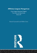 Cover: Affinitas Linguae Hungaricae Cum Linguis Fennicae Originis - Routledge