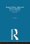 Cover: Essays in Finno-Ugric and Finnic Linguistics - Routledge