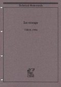 Cover: TM18 Ice Storage 1994 - Chartered Institution of Building Services Engineers