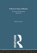 Cover: A Reverse Index of Manchu - Routledge