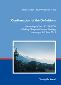 Cover: Confirmation of the Definitions - Kovac, Dr. Verlag