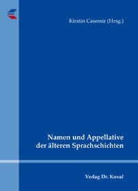 Abbildung von: Namen und Appellative der älteren Sprachschichten - Kovac, Dr. Verlag